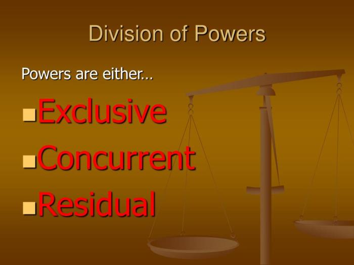 division of power adalah