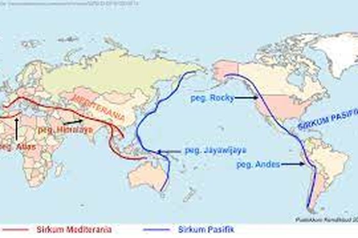 pegunungan peta letak geologis wilayah geografis brainly sistem astronomis bagaimana