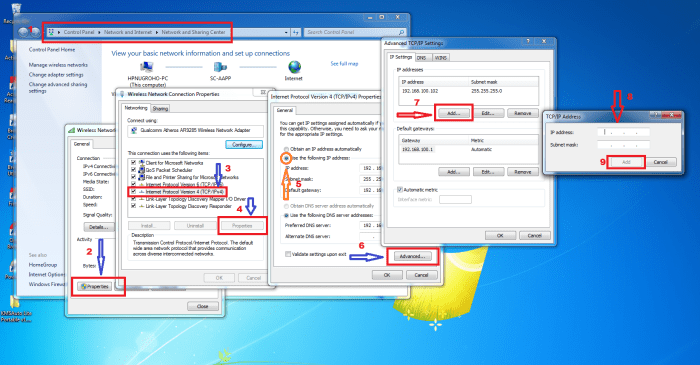 cara mengubah ip address