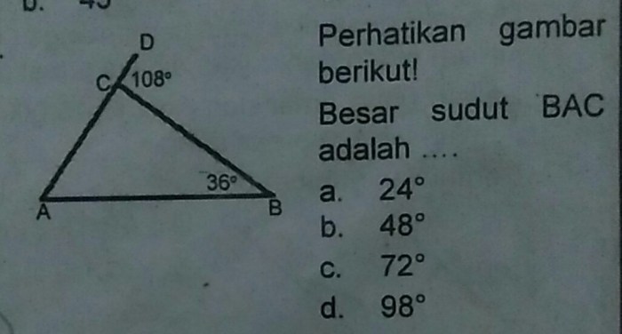 perhatikan gambar besar sudut bac adalah terbaru