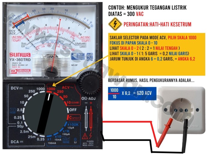 Cara mengukur arus dengan multimeter digital