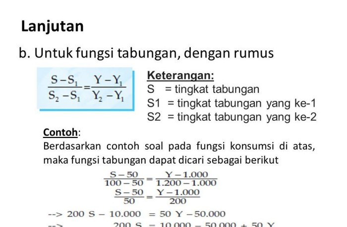 contoh soal fungsi tabungan