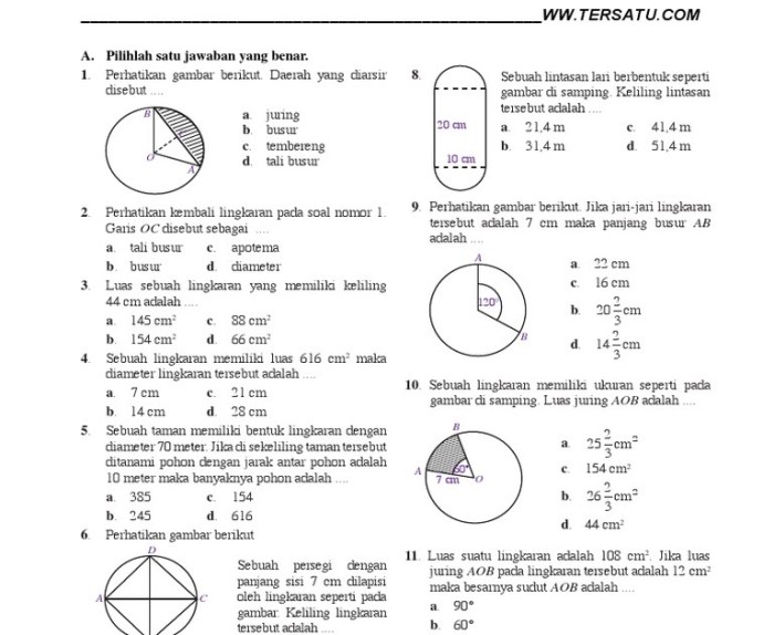 soal un kelas 9 matematika terbaru