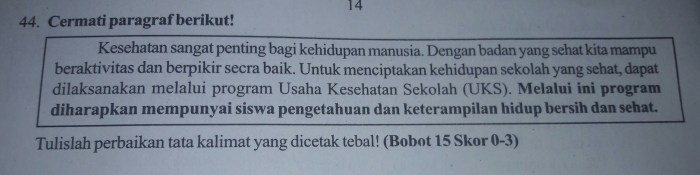 soal kalimat efektif memperbaiki smp pembahasan jawaban kunci