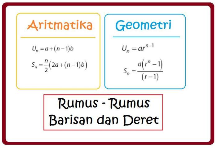 rumus barisan aritmatika bertingkat