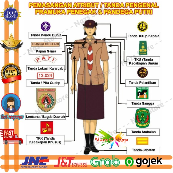 atribut pramuka penggalang umum badge