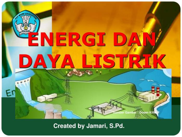 contoh soal energi dan daya listrik