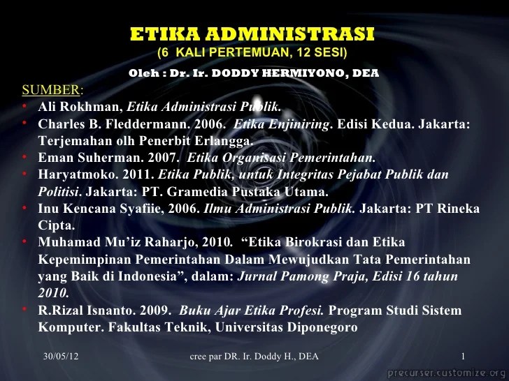 contoh etika administrasi publik terbaru