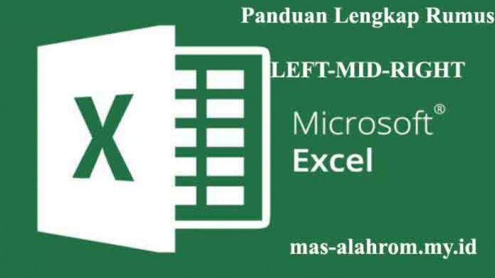 mengambil karakter tertentu di excel