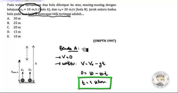 contoh soal gerak vertikal ke bawah terbaru