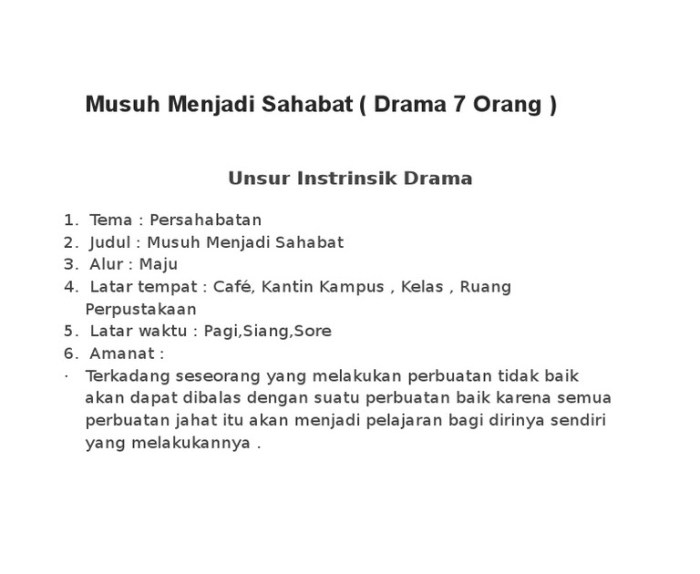 naskah drama sahabat sejati