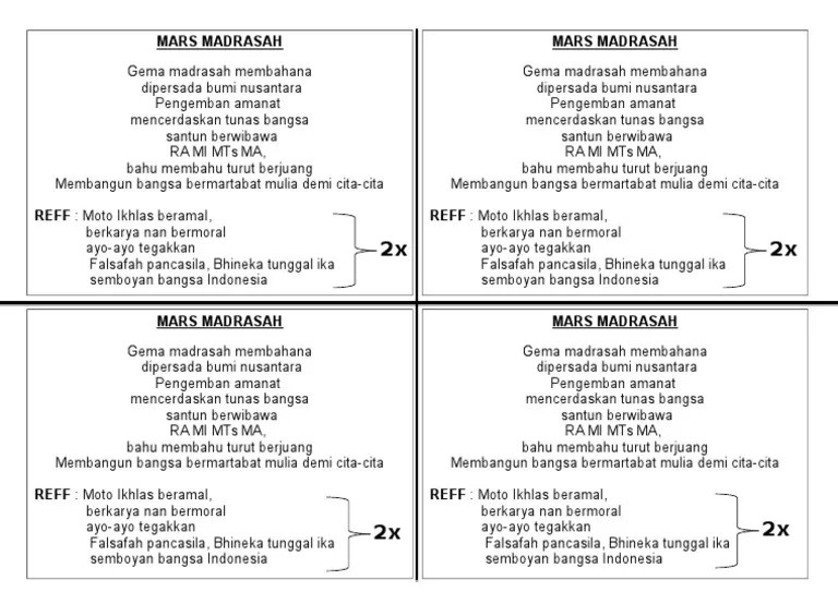 madrasah ibtidaiyah hymne lirik mp3 nasional sekolah