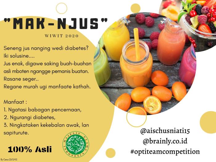 iklan inggris makanan dalam artinya beserta persuasif