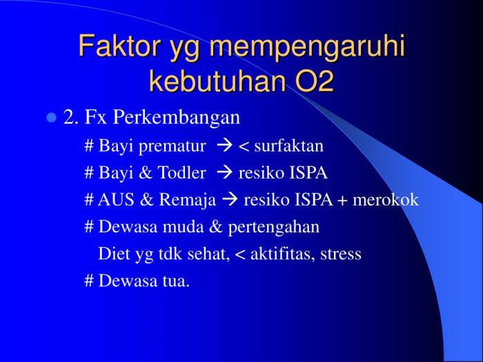 faktor yang mempengaruhi oksigenasi terbaru