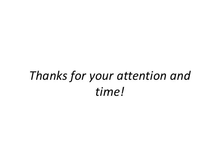 thanks for your attention