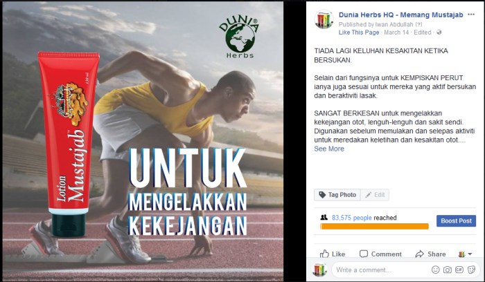 contoh iklan media sosial terbaru