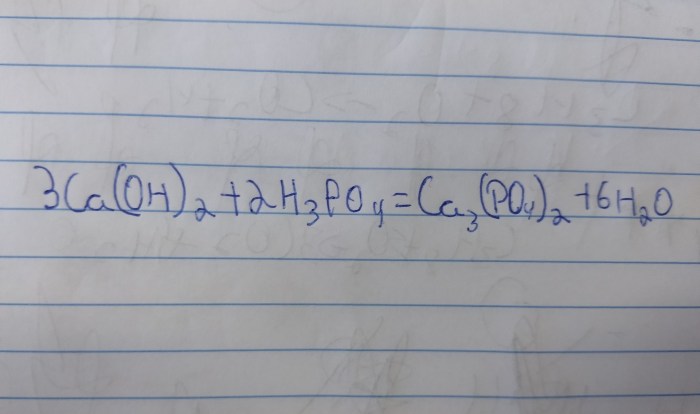 oh ca po4 ca3 h2o reaction