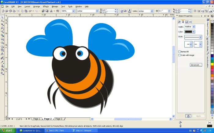 tool yang ada di corel draw