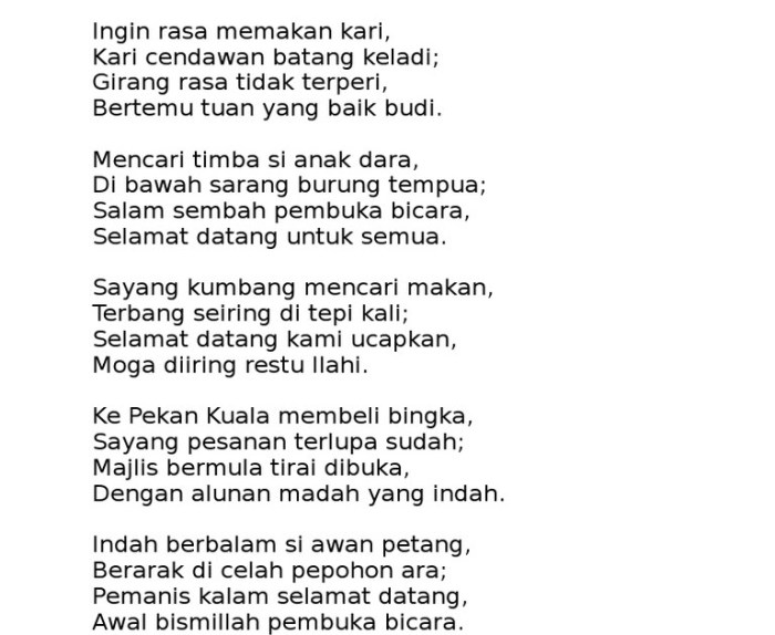 Pantun bangsa bahasa