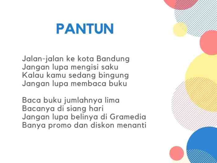 pantun jenaka lucu brainly bersajak abab