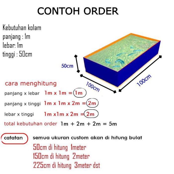 contoh panjang x lebar x tinggi