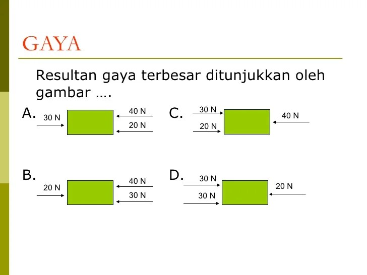 soal resultan gaya kelas 8