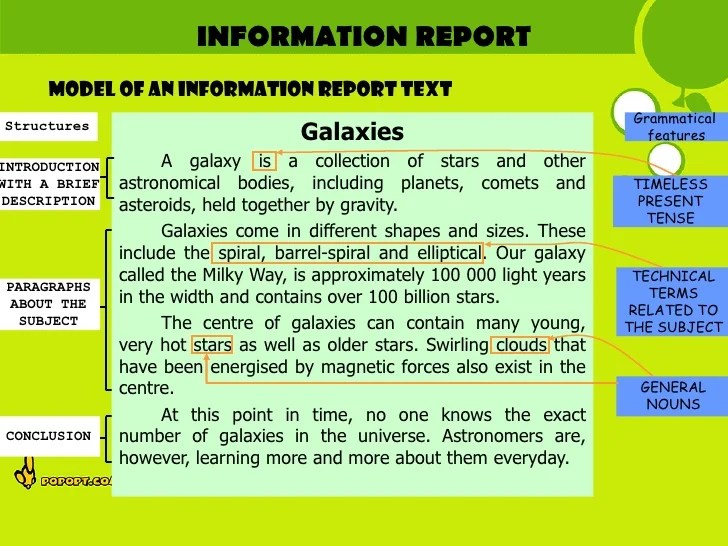 language features of report text terbaru