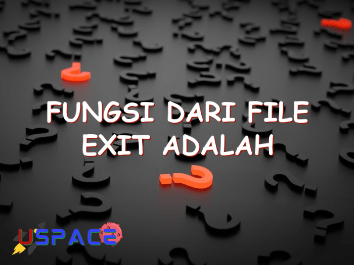 fungsi dari file exit adalah