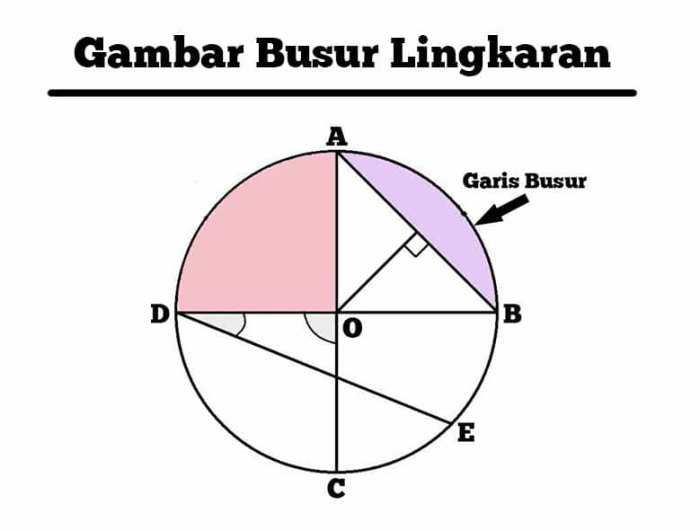 luas lingkaran pada gambar adalah