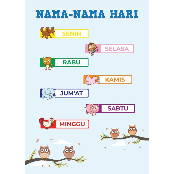 nama nama hari bahasa korea terbaru