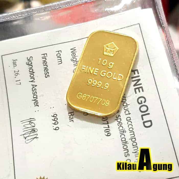 bahasa arab 10 gram emas