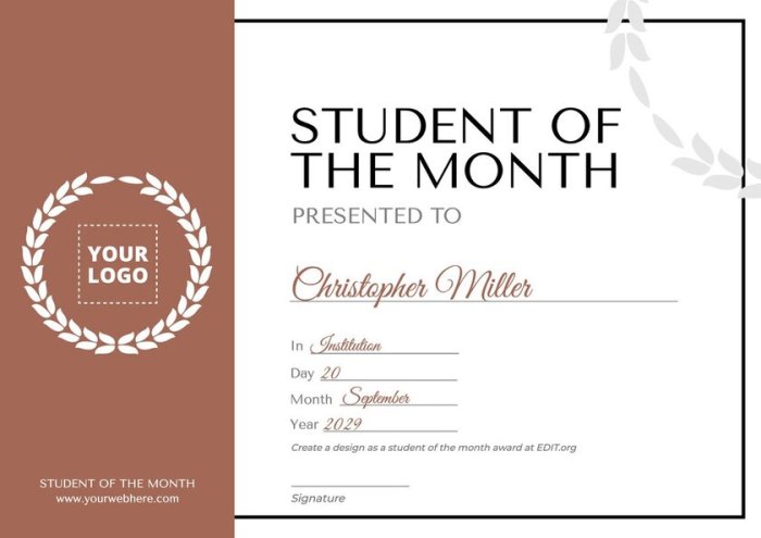 student of the month artinya terbaru