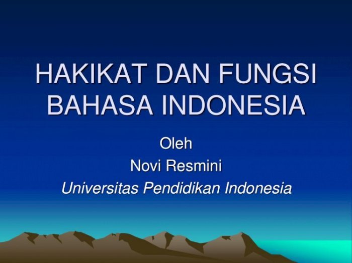 hakikat dan fungsi bahasa terbaru