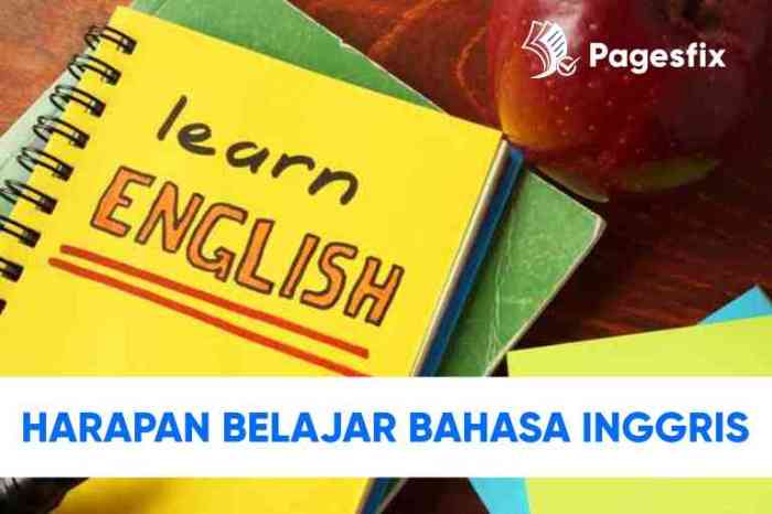 harapan belajar bahasa inggris terbaru