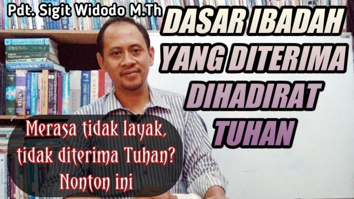 ibadah yang benar menurut alkitab