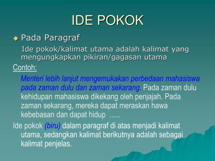 ide pokok teks editorial