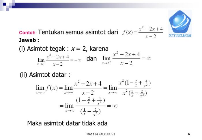 contoh soal asimtot datar