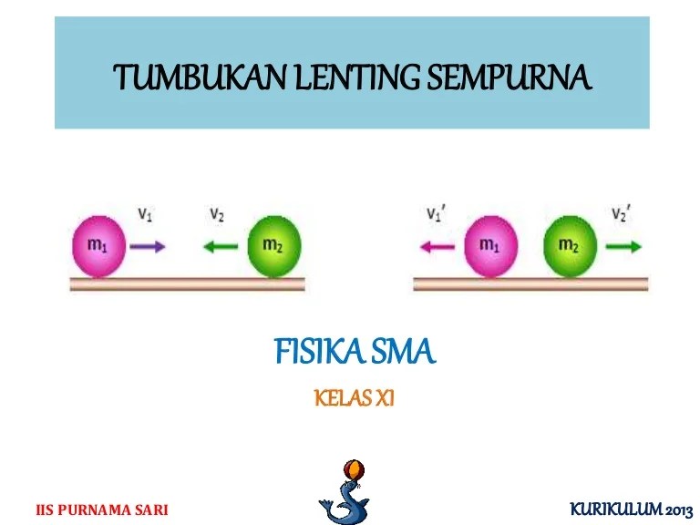 contoh soal tumbukan lenting sempurna