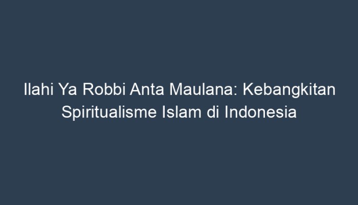 ilahi ya robbi