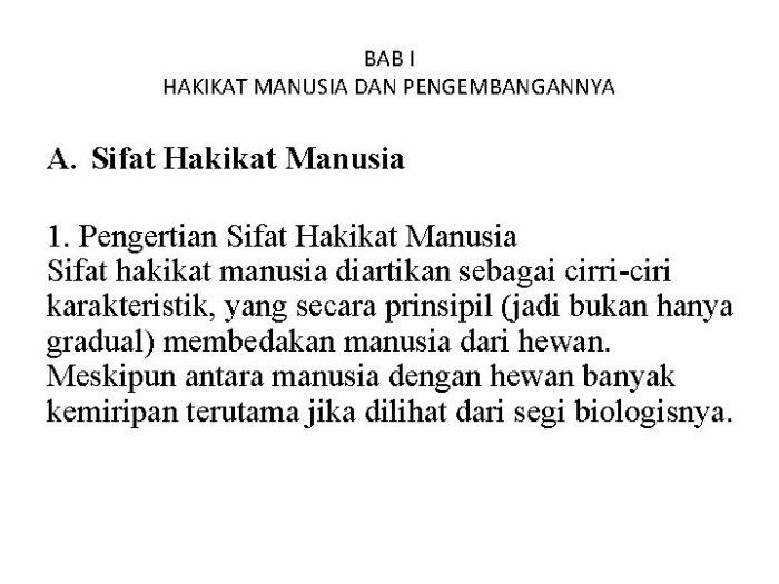 wujud sifat hakikat manusia terbaru