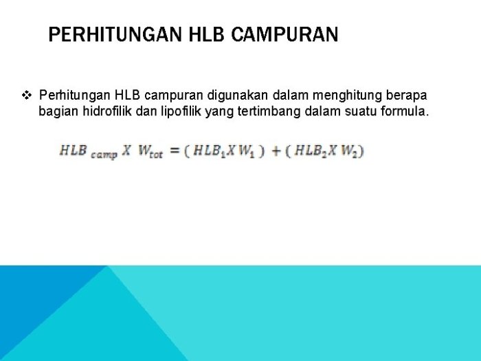 cara menghitung hlb campuran terbaru