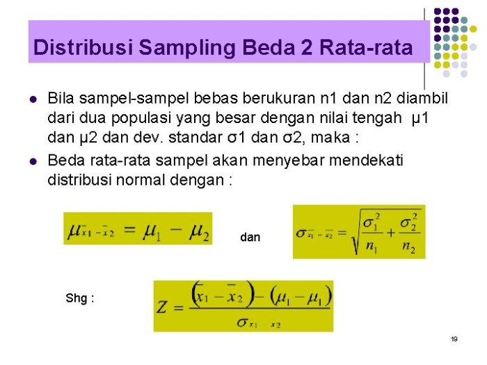 rata sampling soal distribusi jawabannya