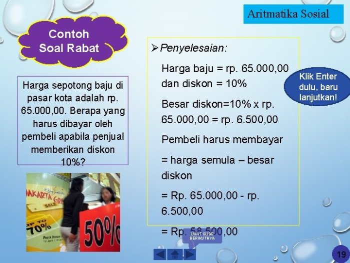 aritmatika sosial kelas 8