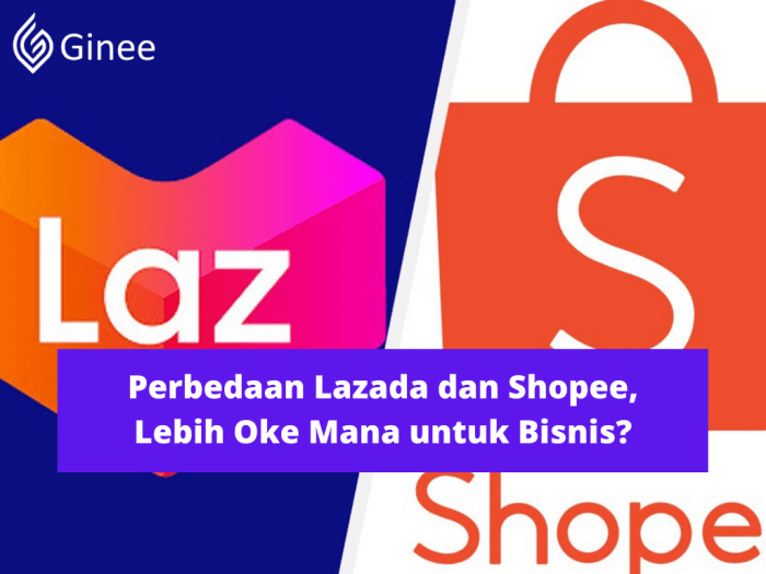 perbedaan shopee dan lazada