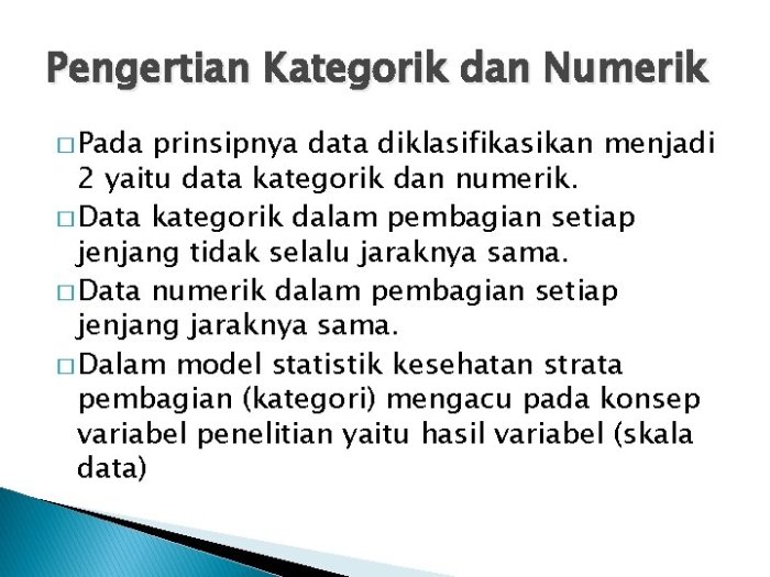 kategorik dan numerik analisis variabel