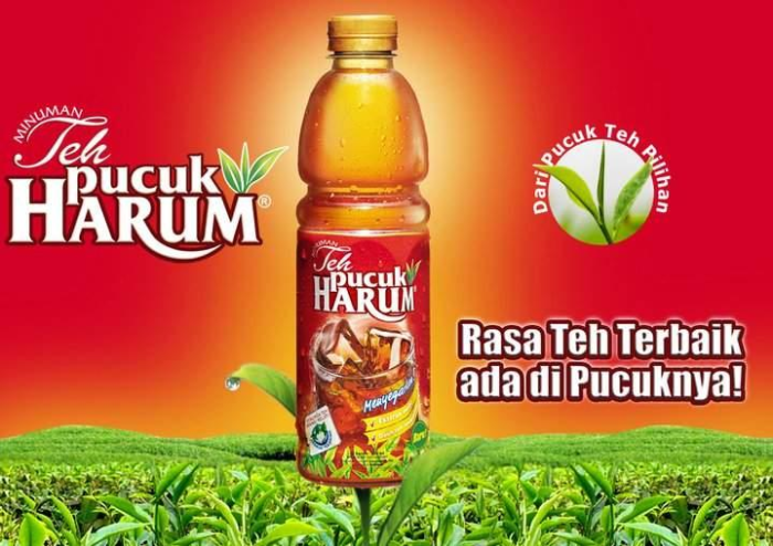 iklan produk niaga minuman slogan teks