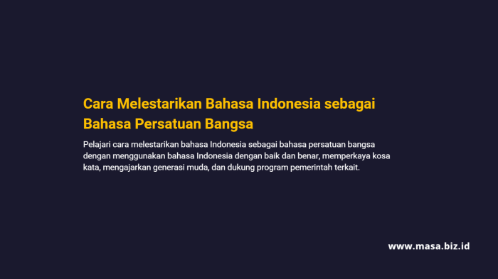 cara melestarikan bahasa indonesia terbaru