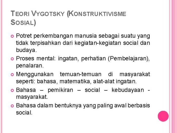 pertanyaan tentang teori konstruktivisme terbaru