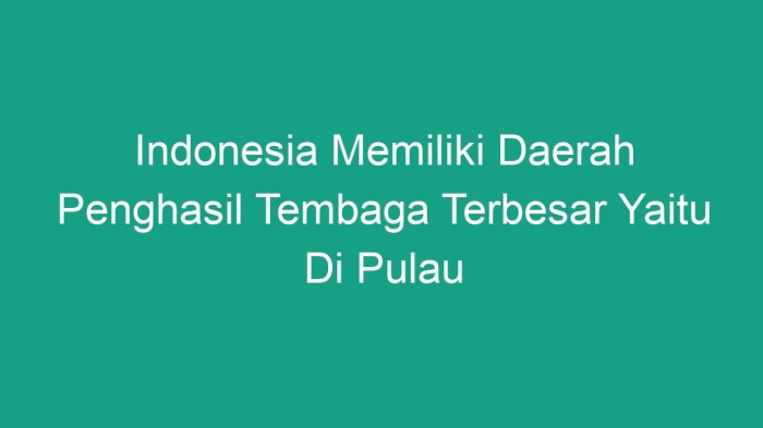 Nikel indonesia penghasil daerah daftar tambang alam keberadaan dari sumberdaya materi nama pemerintah disajikan meliputi baik itu