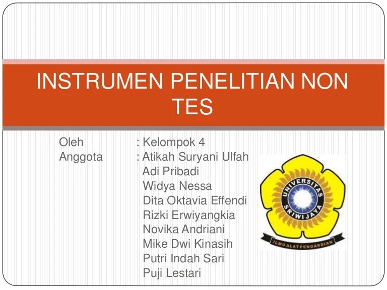 contoh instrumen non tes observasi